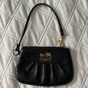 Coach Small Black Wristlet